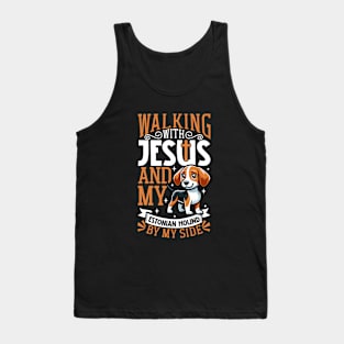 Jesus and dog - Estonian Hound Tank Top